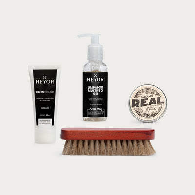 Kit Completo de cuidados com o couro